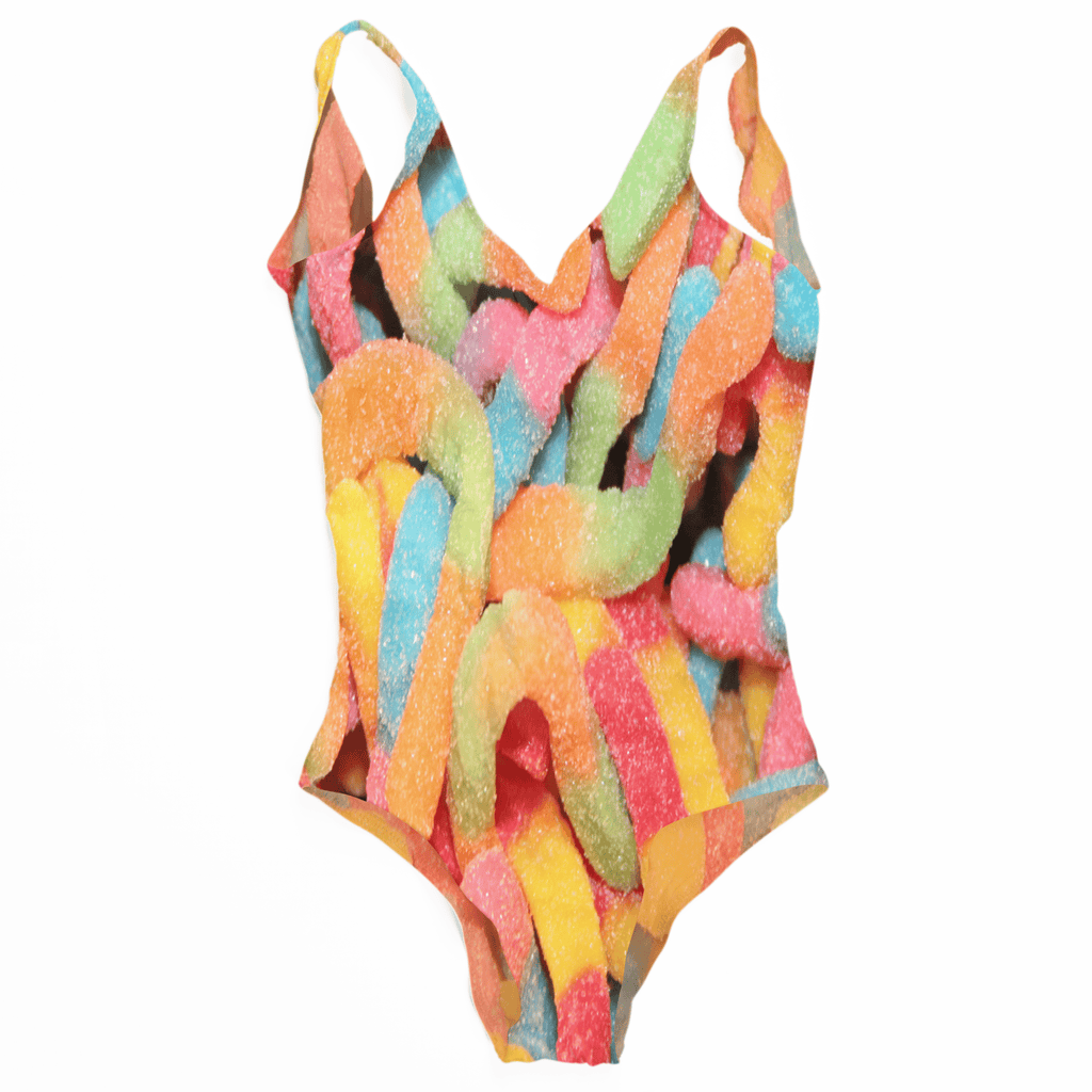 Gummy Worms One Piece Swimsuit