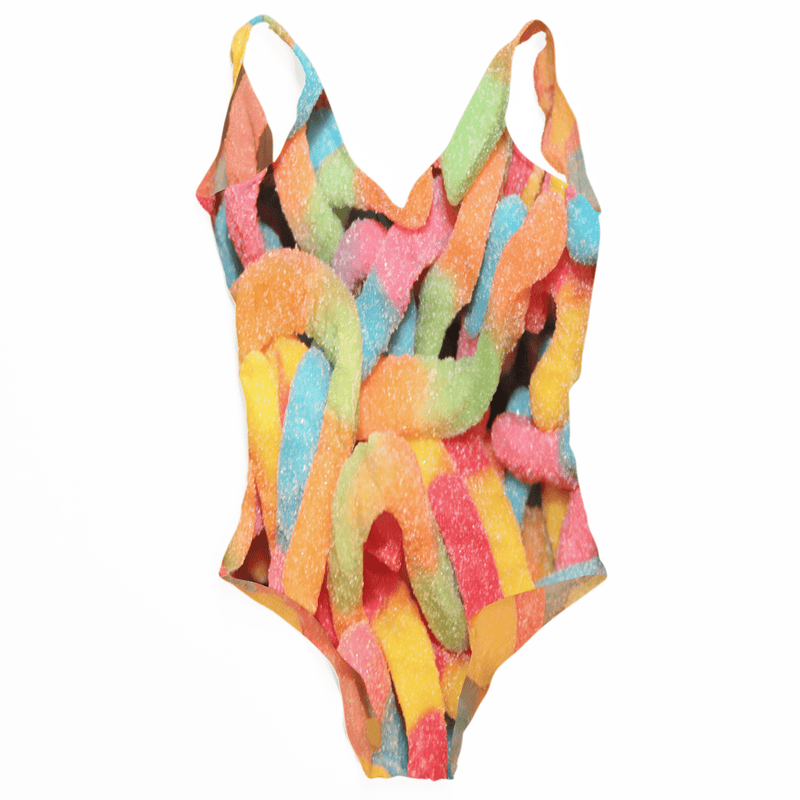 Gummy Worms One Piece Swimsuit
