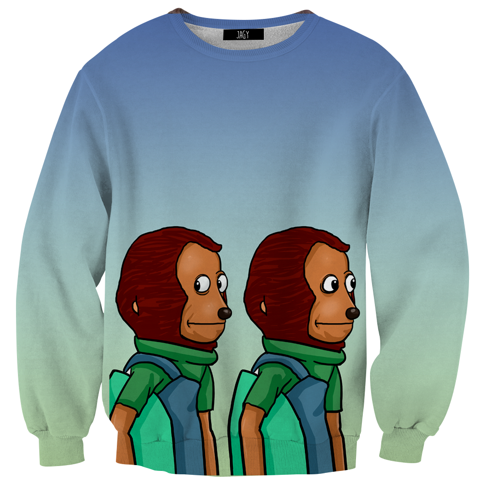 Yikes Monkey Puppet Meme Sweatshirt