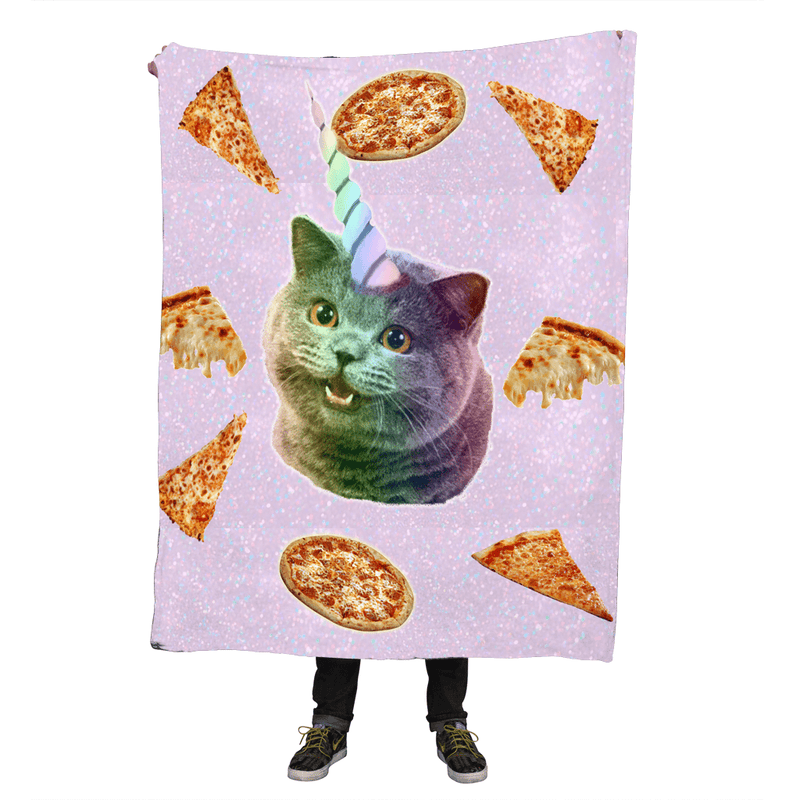 Blankets - Cat Unicorn Throw Blanket