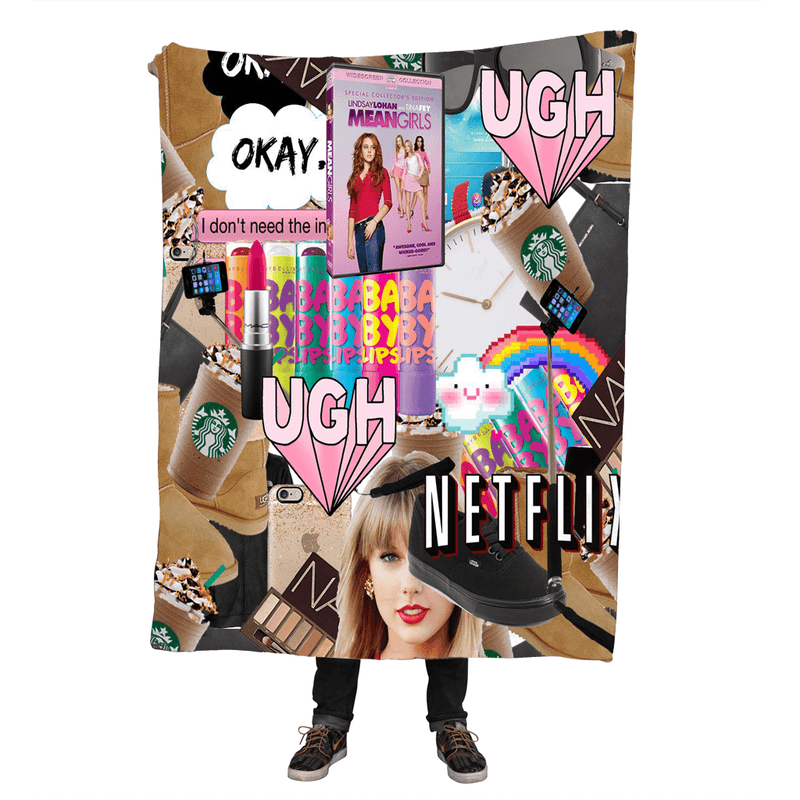 Blankets - Typical Girl Throw Blanket