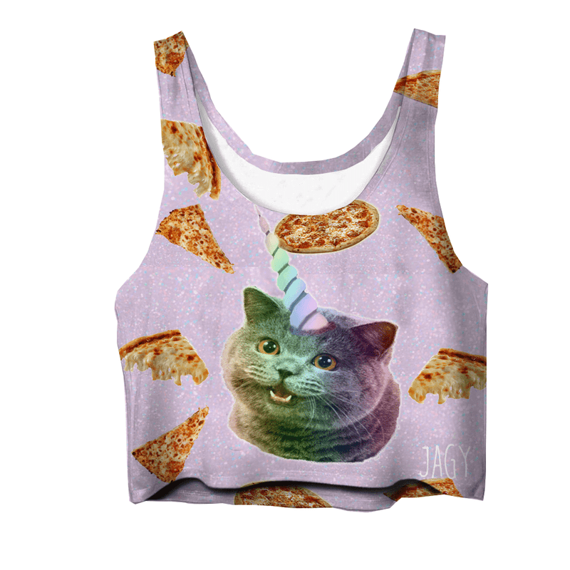 Crop Tops - Unicorn Kitty