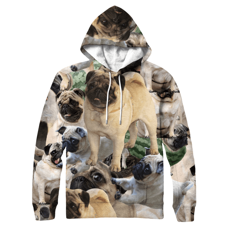 Hoodies - Pug Collage Hoodie