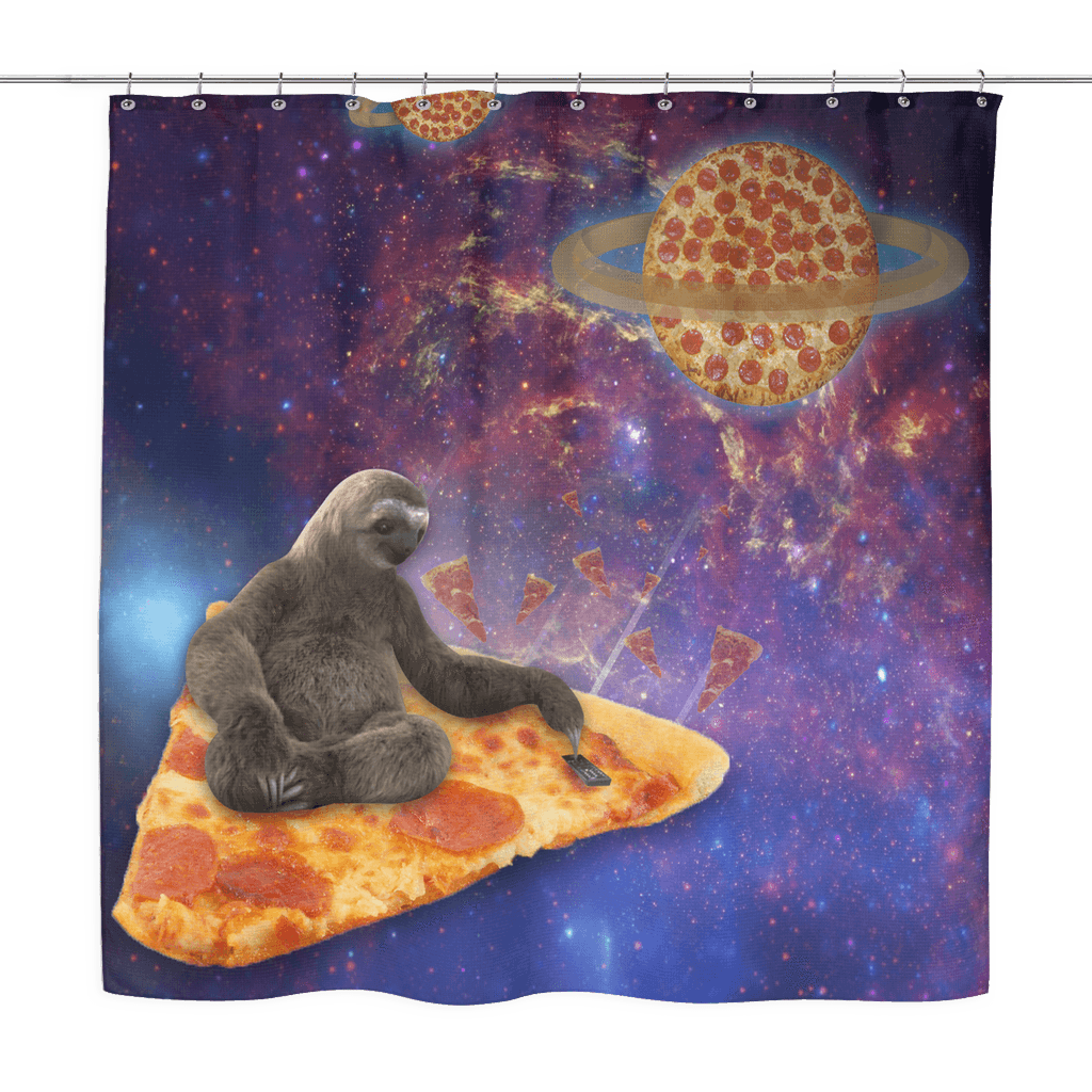 Shower Curtains - Galaxy Sloth Shower Curtain